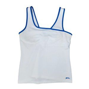 Puma Slazenger wicking stretch breathable yoga golf tennis tank top shelf bra M